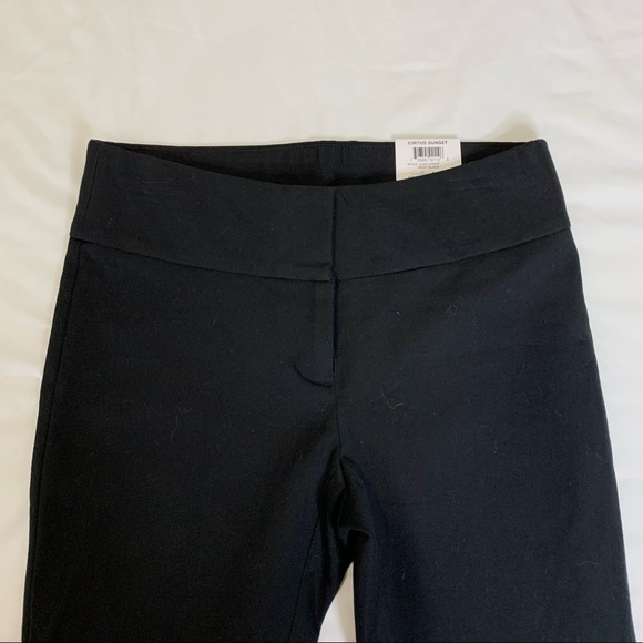 Alfani Lace Hem Slim Leg Black - Picture 2 of 4